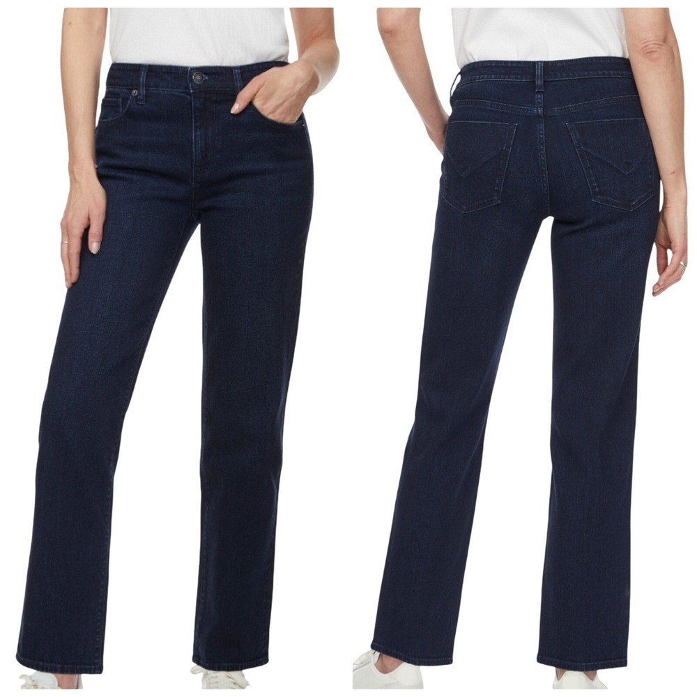 Hudson‎ Straight Leg Jeans Sz 10 Dark Wash Stretch Denim Mid Rise Comfort NEW!